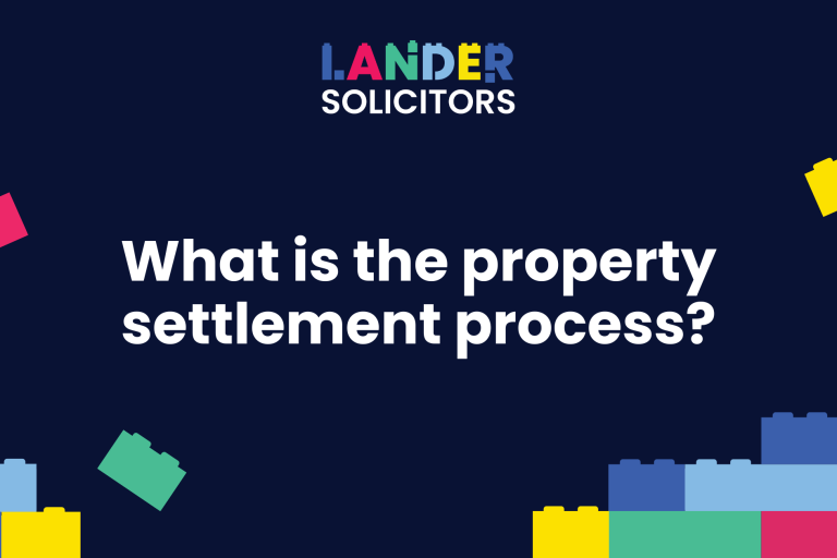 What is the property settlement process?