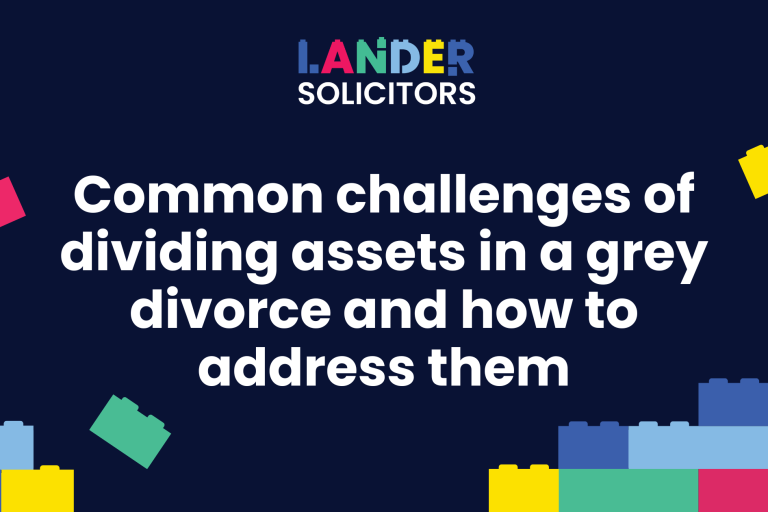 Common Challenges of dividing assets in a grey divorse and how to address them